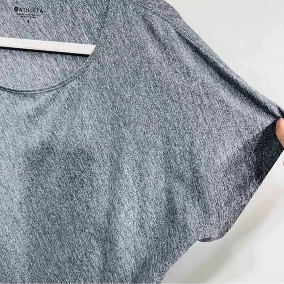 Athleta Sunlover Hilo UPF Mini Dress Heather Gray Asymmetric Size Small - Picture 5 of 13